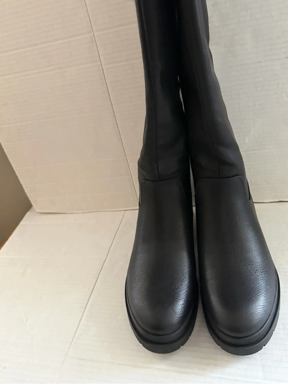 Soul Naturalizer Waterproof orchid black knee high Boots 8 wide